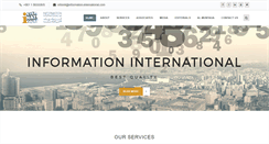 Desktop Screenshot of information-international.com