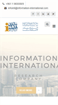 Mobile Screenshot of information-international.com