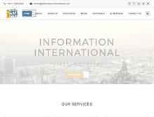 Tablet Screenshot of information-international.com